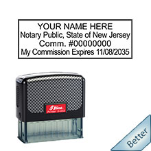Order your Official New Jersey Notary Self Inking Expiration Stamp today and save. FREE Notary Pen with Order. Meets New Jersey Notary stamp requirements.